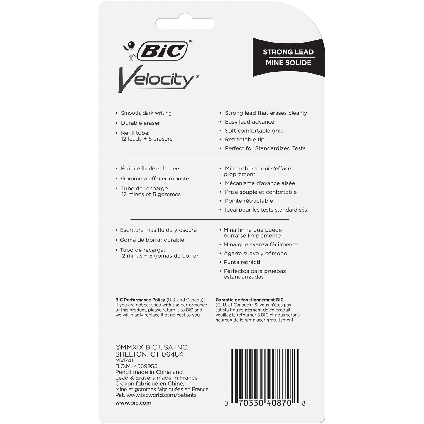 BIC Velocity Thick 0.9mm Mechanical Pencils