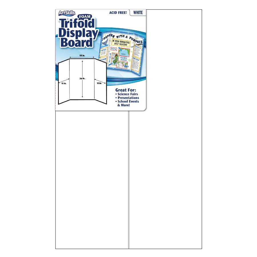 ArtSkills Foam Trifold Display Board - White