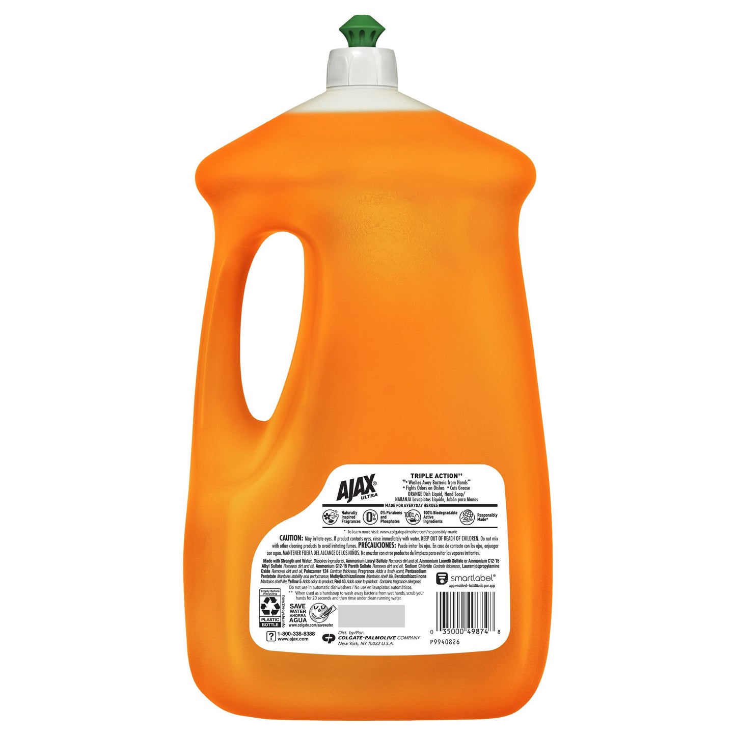 Ajax Ultra Triple Action Orange Scent Dish Soap
