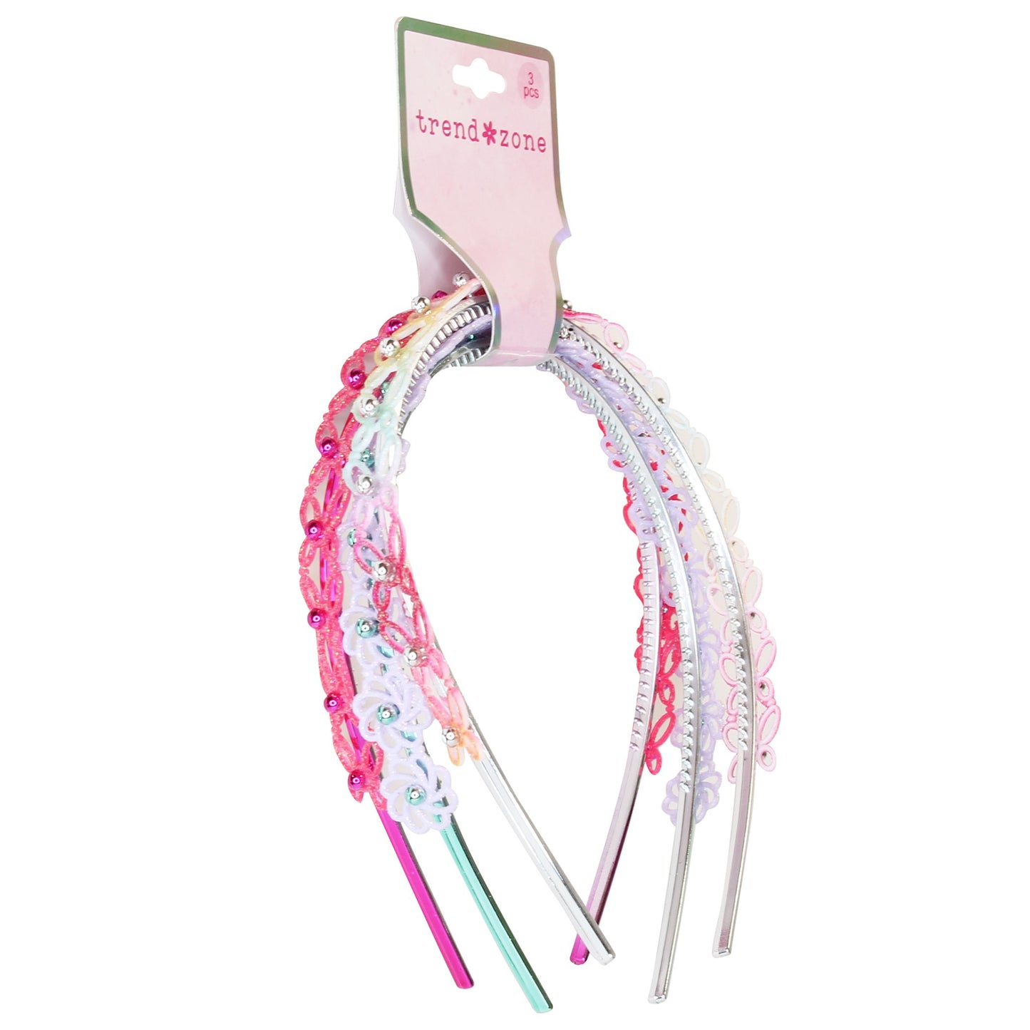 Trend Zone Assorted Glitter Motif Hair Headbands