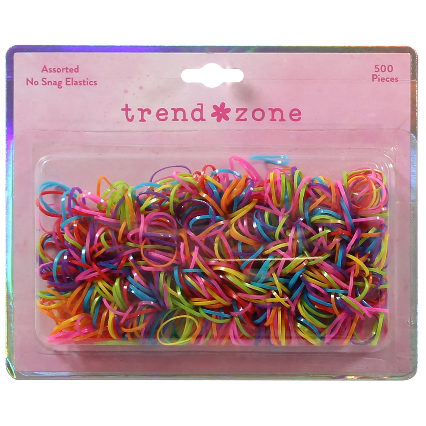 Trend Zone Bright No Snag Polyband Hair Elastics Multicolor