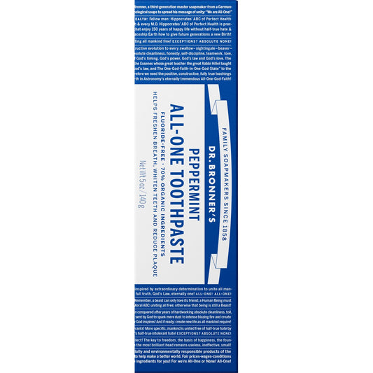 Dr. Bronner's All-One Toothpaste - Peppermint