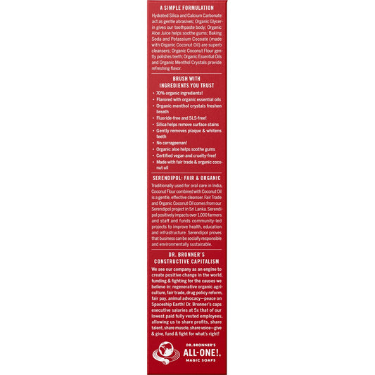 Dr. Bronner's All-One Toothpaste - Cinnamon