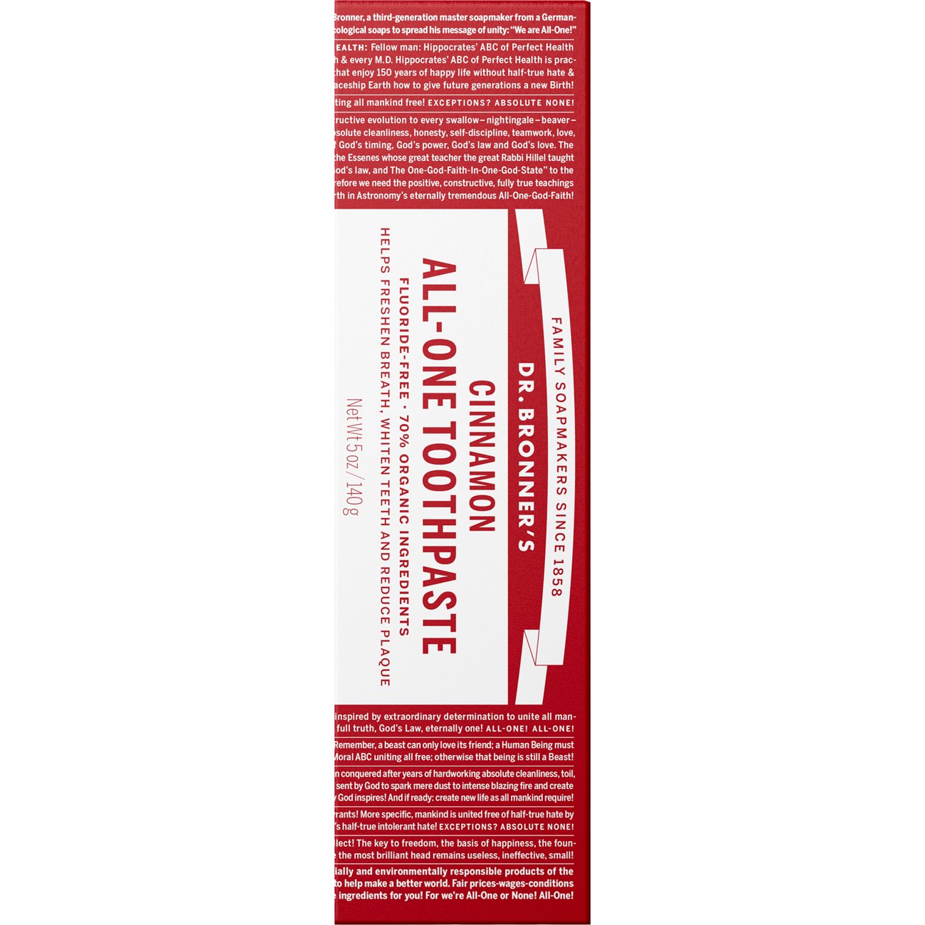Dr. Bronner's All-One Toothpaste - Cinnamon