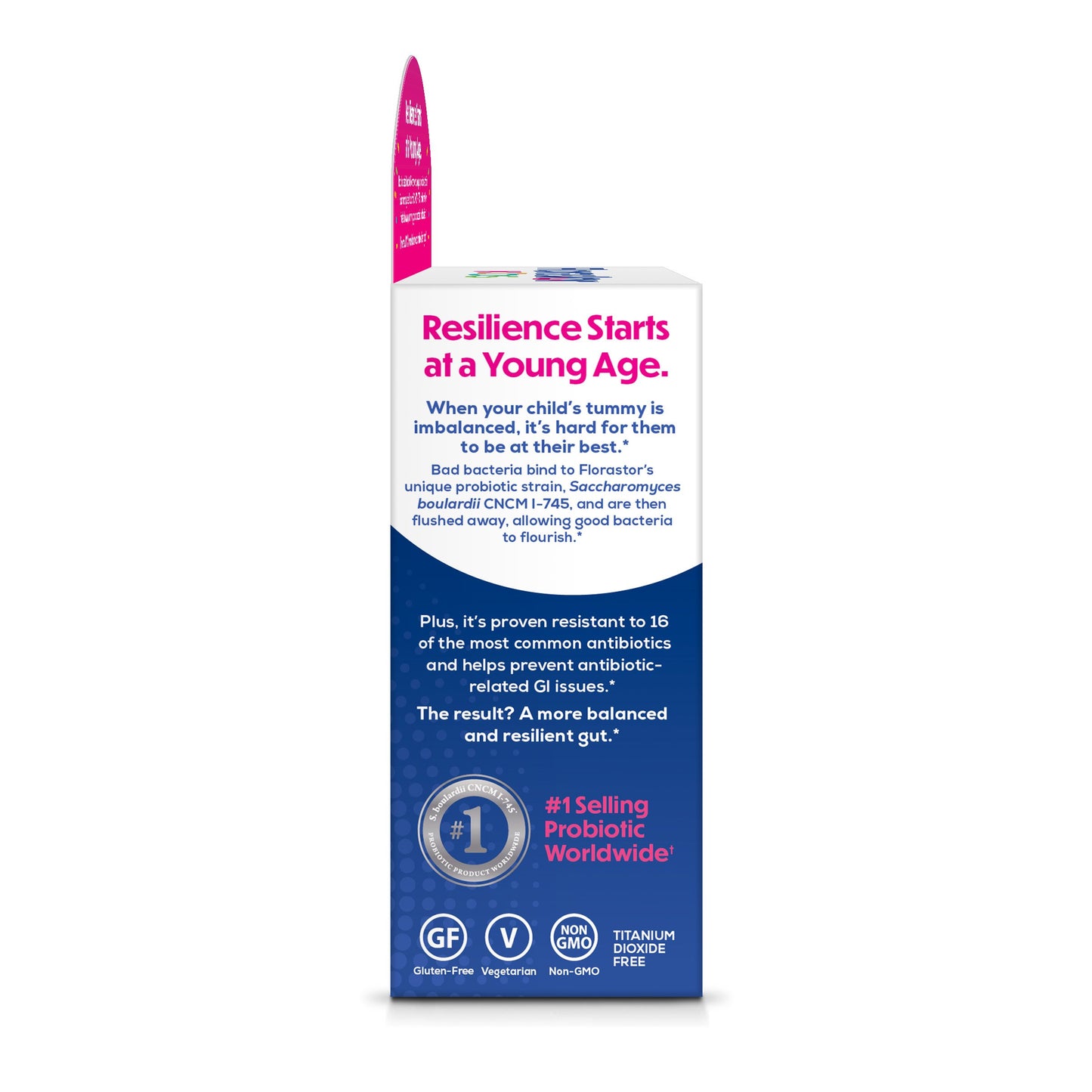 Florastor Kids Daily Probiotic Supplement Powder for Digestive Health