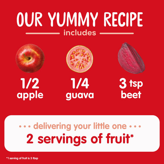 Happy Baby Organics Stage 2 Pouch - Apples Guavas & Beets