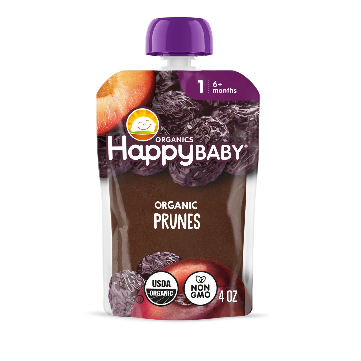 Happy Baby Organics Stage 1 Pouch - Prunes