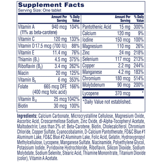 One A Day Men's 50+ Healthy Advantage Multivitamin