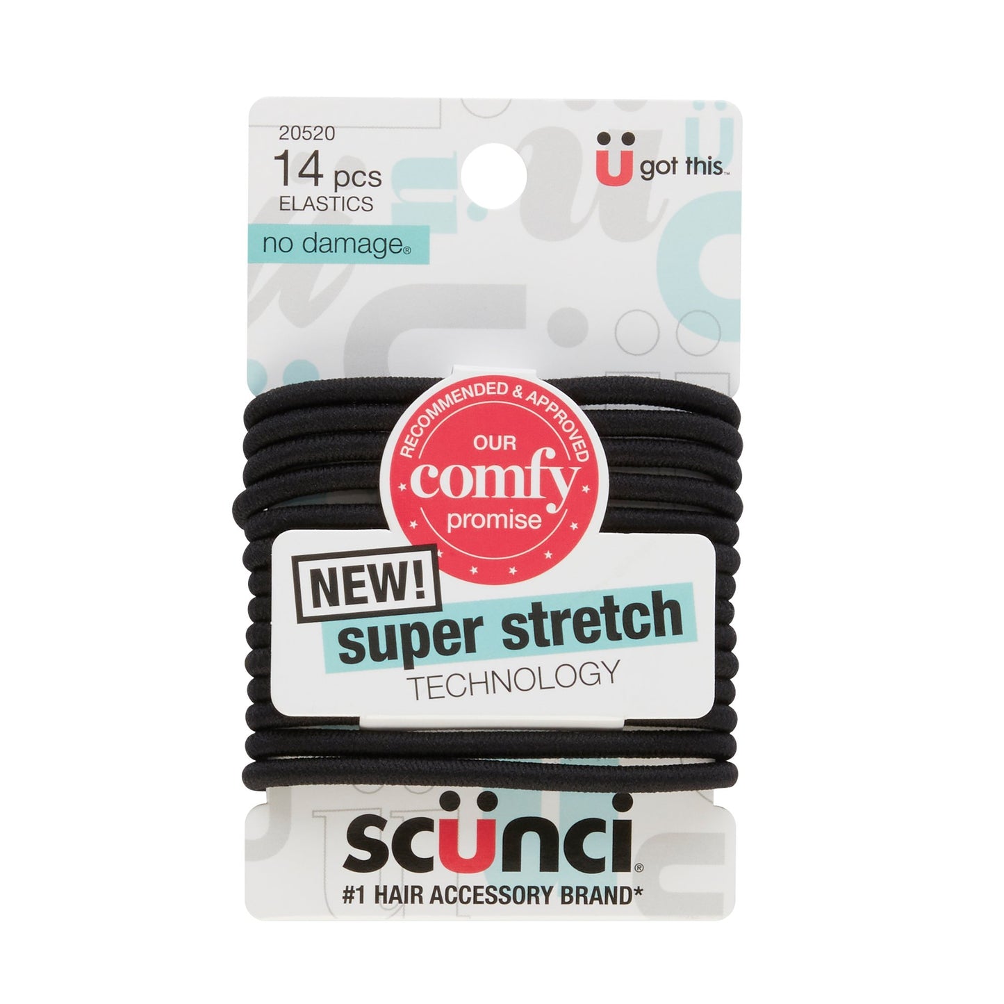 Scunci No Damage Black Elastic
