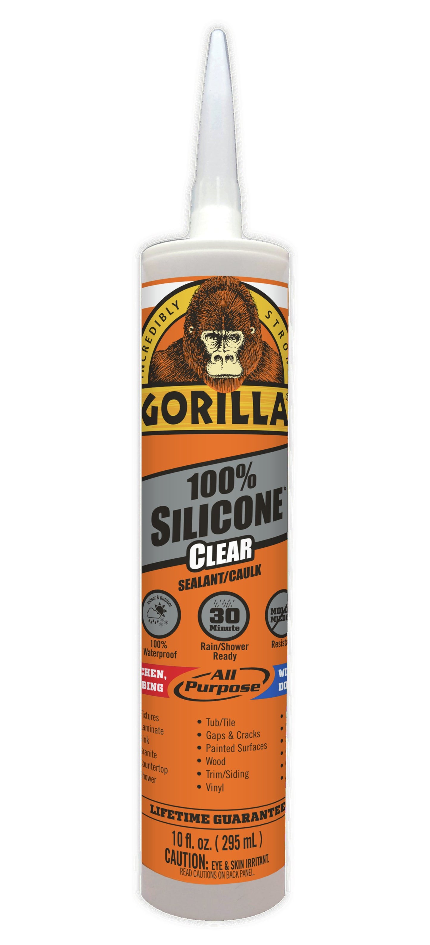 Gorilla 100% Silicone Clear Sealant