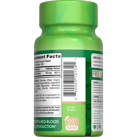 Nature's Truth Iron 65mg Coated Tablets