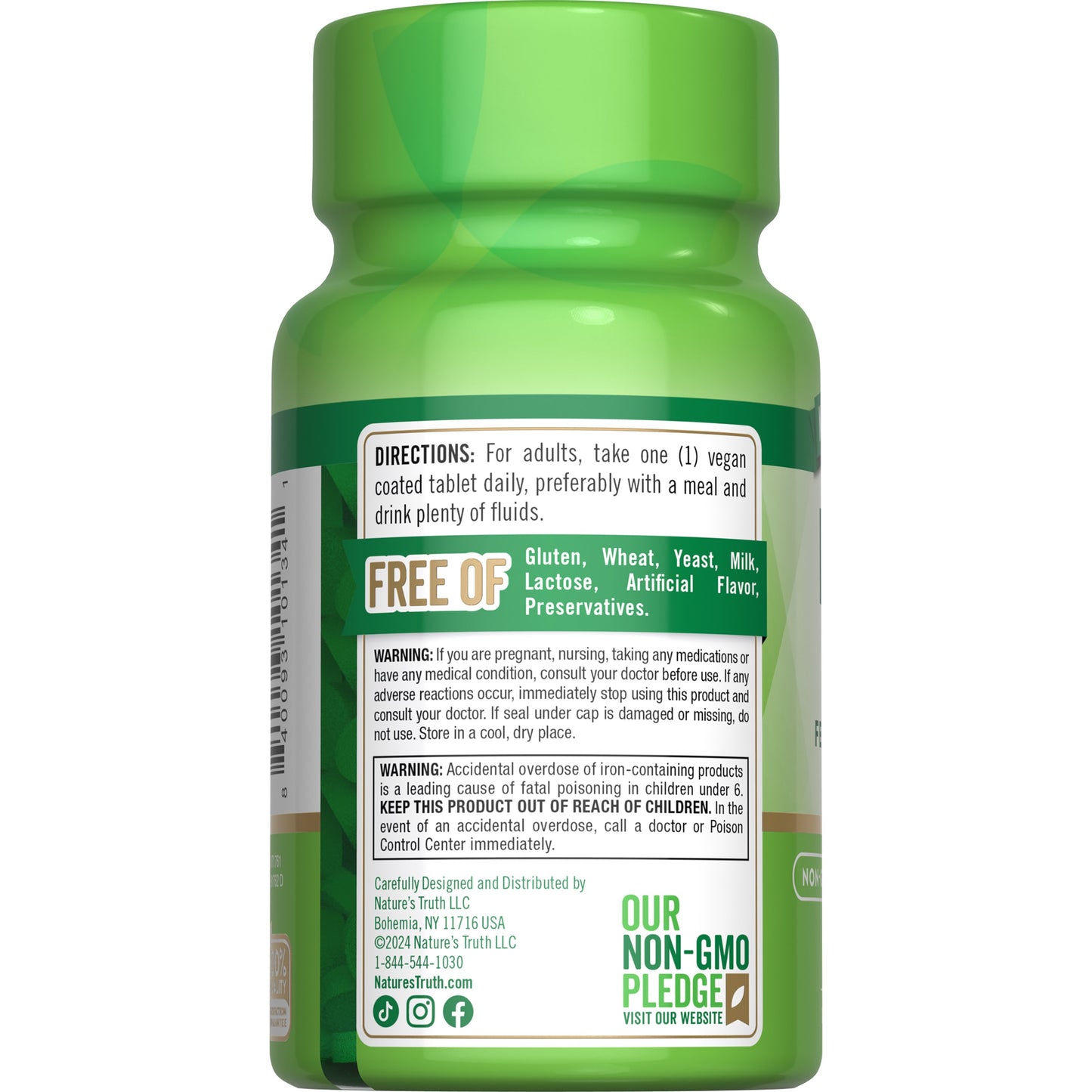 Nature's Truth Iron 65mg Coated Tablets