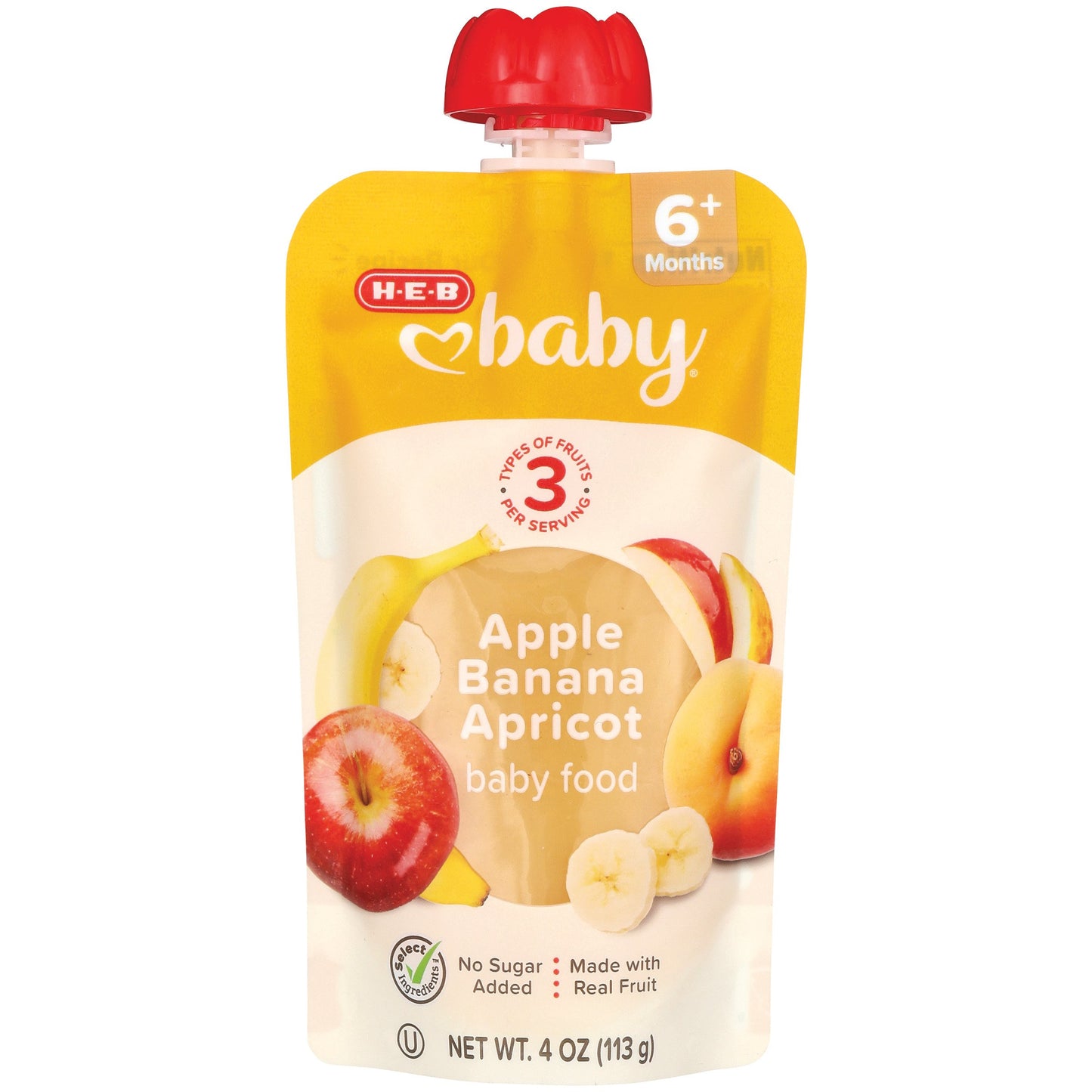 H-E-B Baby Food Pouch – Banana Apple Apricot