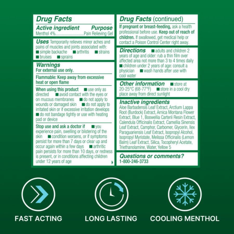 Biofreeze Menthol Pain Relief Roll-On