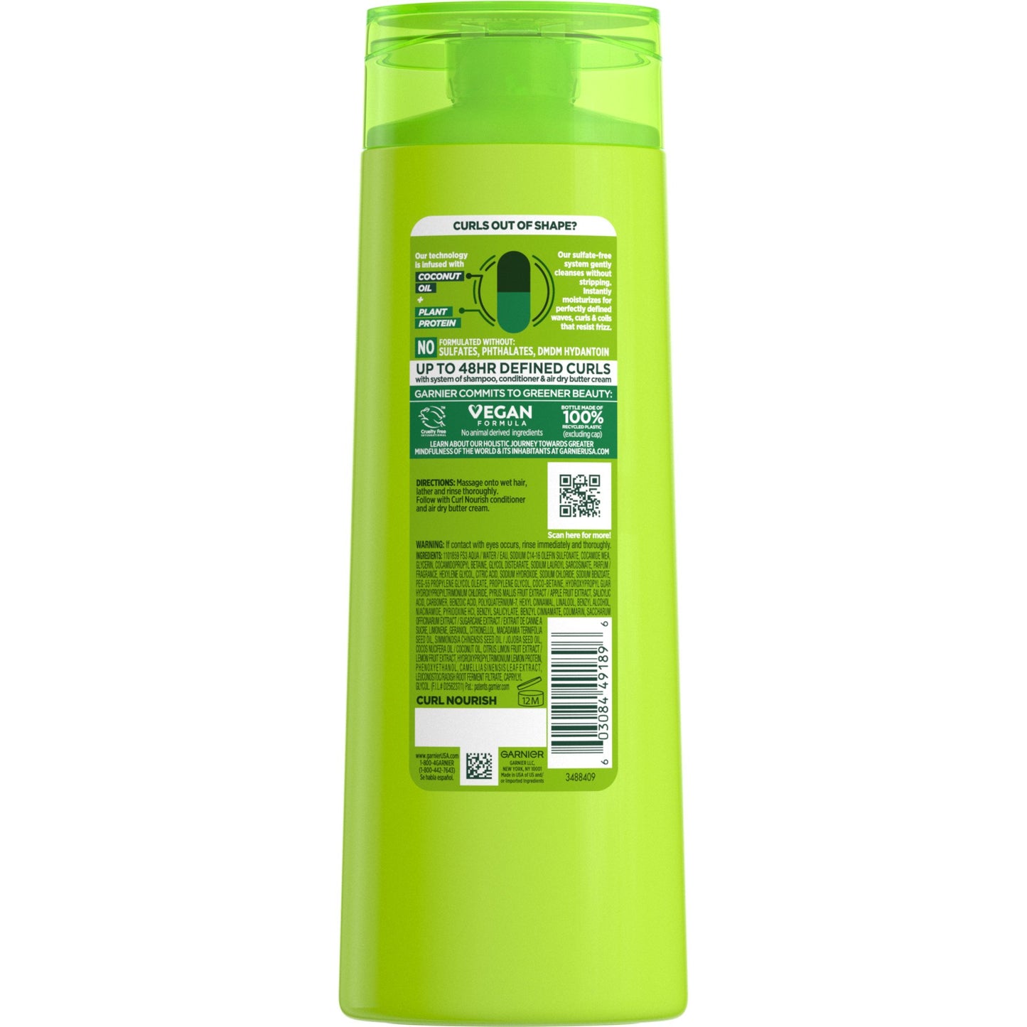Garnier Fructis Curl Nourish Sulfate-Free Moisturizing Shampoo