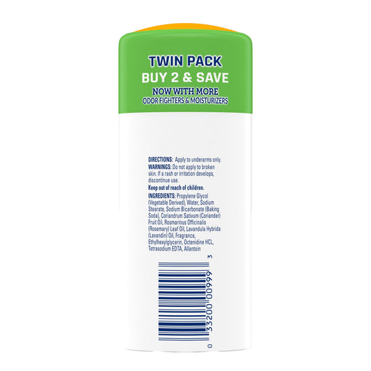 Arm & Hammer Essentials Deodorant Rosemary Lavender Twin Pack
