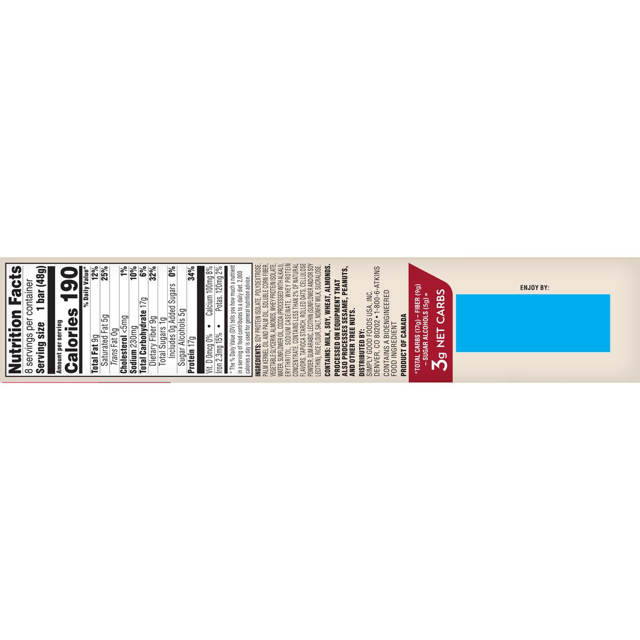Atkins 17g Protein Meal Granola Bars - Chocolate Chip