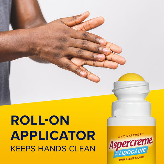 Aspercreme Lidocaine Pain Relief Roll-On
