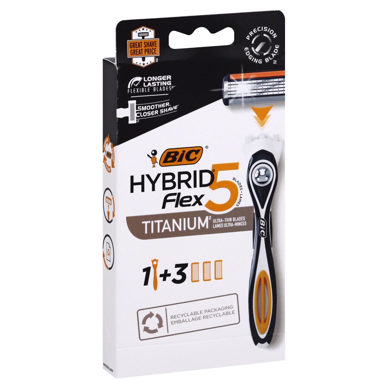 BIC Hybrid Flex 5 Handle+ Refills Razor Set