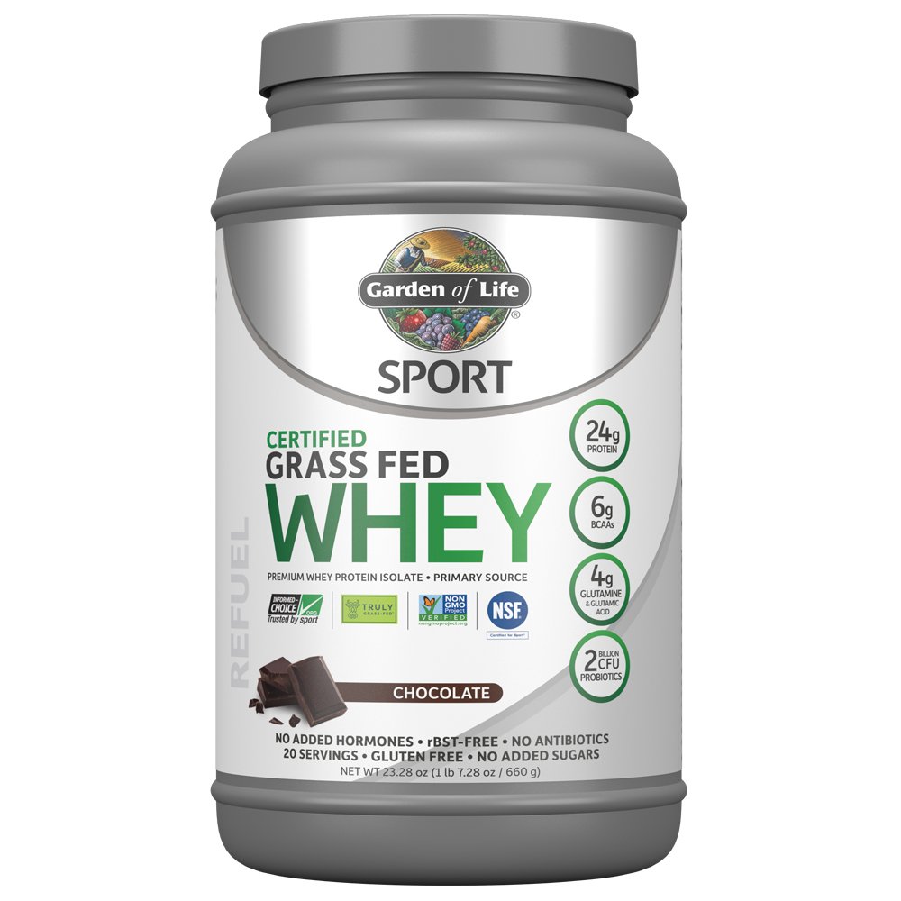 Garden of Life Sport Certified Grass Fed 24g Protein Powder - Chocolate