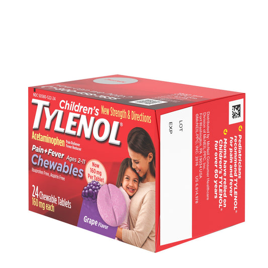 Tylenol Children's Pain + Fever Chewables - Grape Flavor