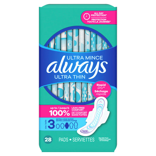 Always Ultra Thin Pads with Wings - Size 3