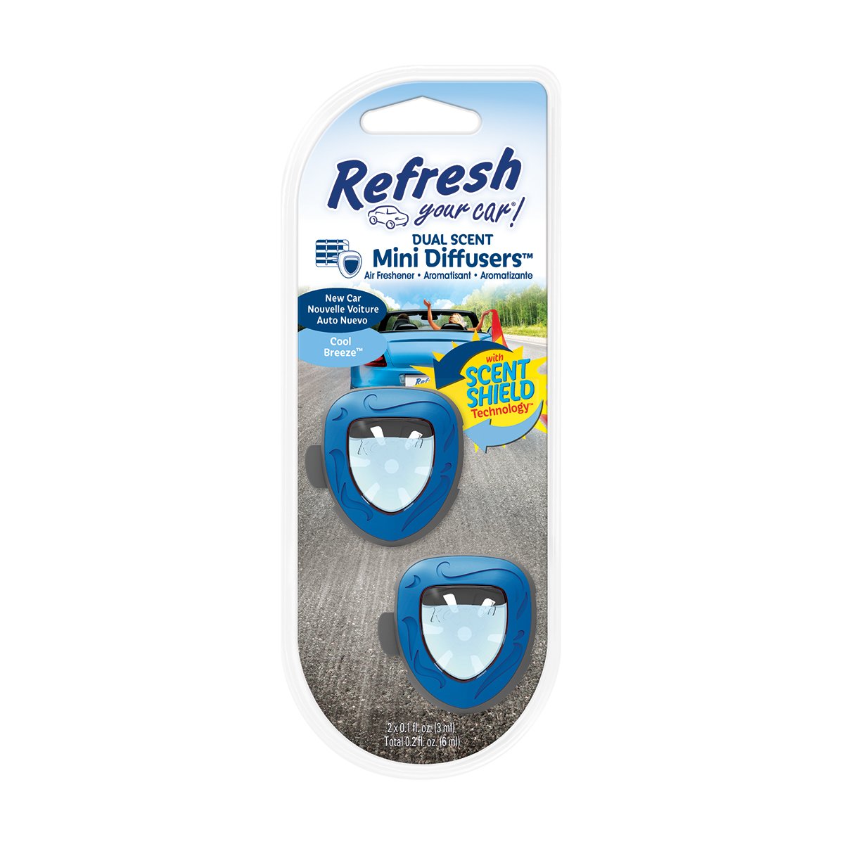 Refresh Your Car Mini Diffusers - New Car & Cool Breeze