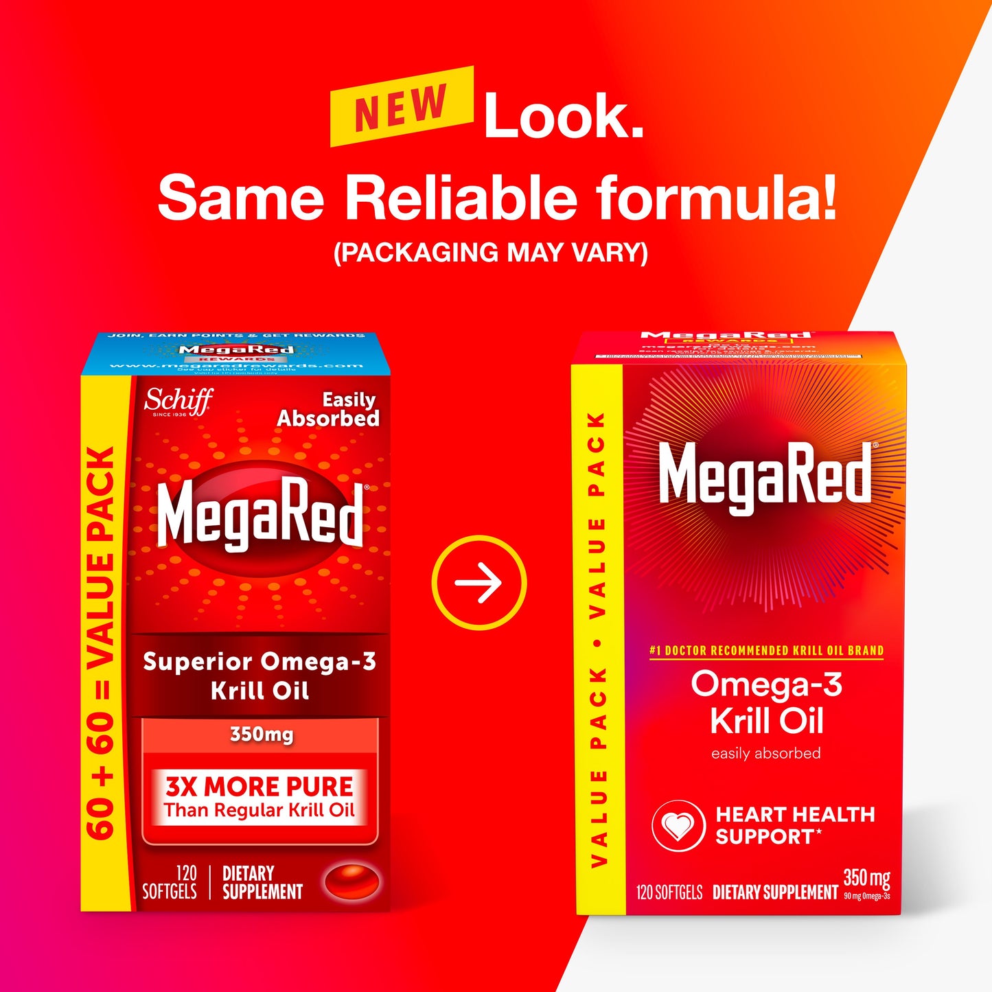 MegaRed 350mg Superior Omega-3 Krill Oil
