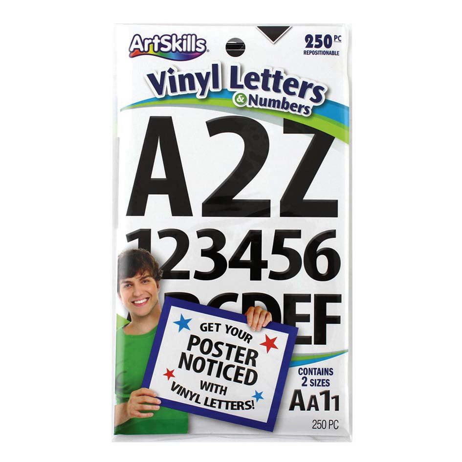 ArtSkills Vinyl Letters & Numbers Stickers - Black