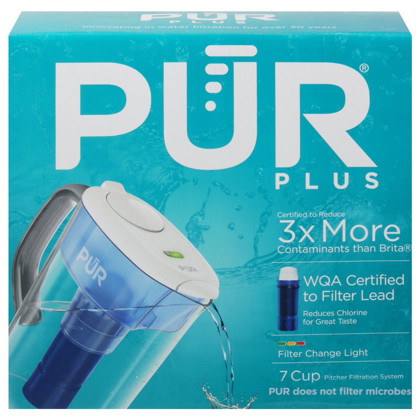 PUR Plus Pitcher Filtration System - Blue