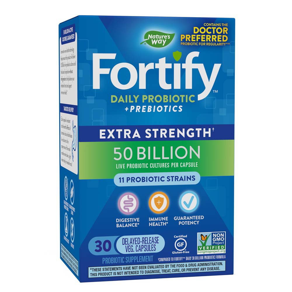 Nature's Way Fortify Daily Probiotic + Prebiotics Capsules