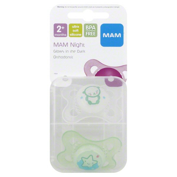 MAM Nighttime Pacifiers (2+ Months) - Glows In The Dark