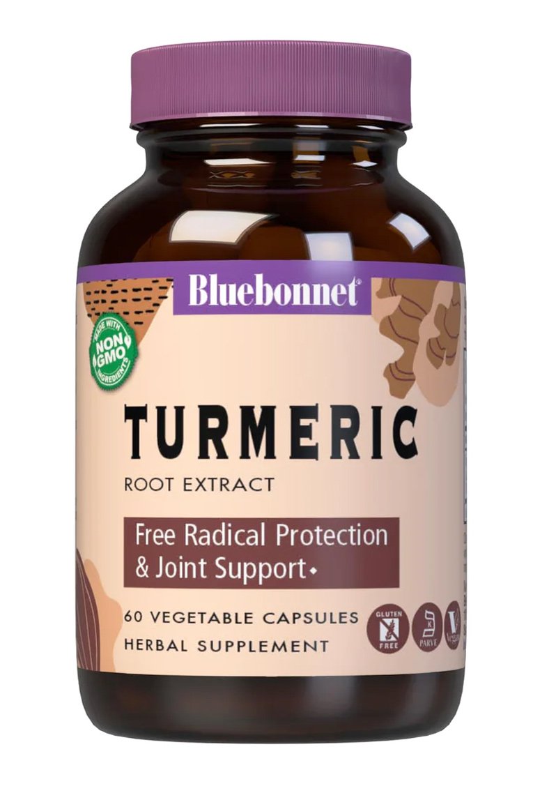 Bluebonnet Standardized Turmeric Root Extract Vegetable Capsules