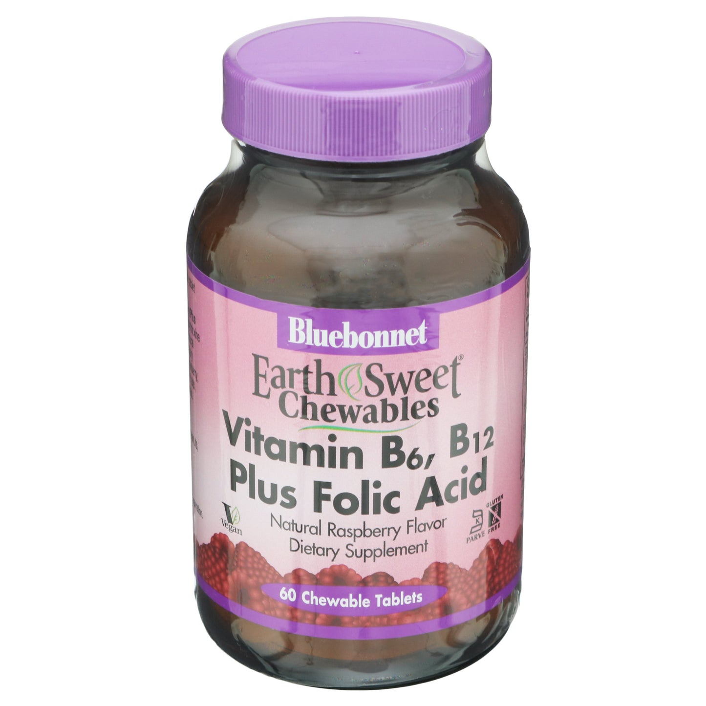Bluebonnet EarthSweet Chewables Vitamin B6, B12 & Folic Acid Tablets