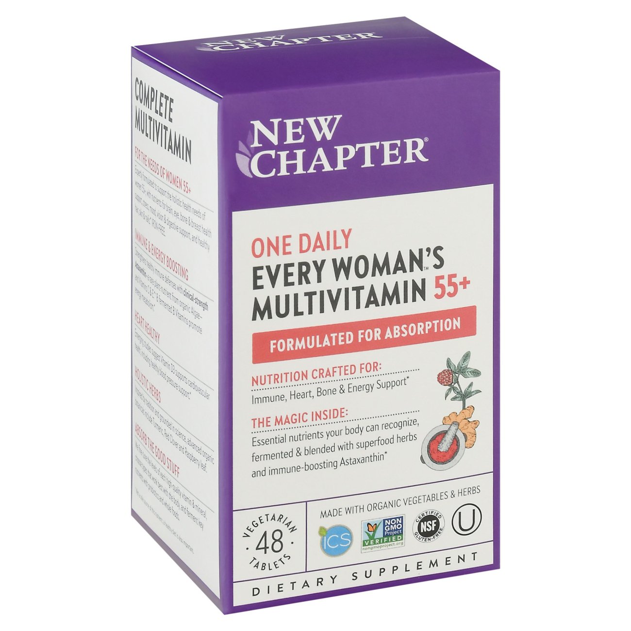 New Chapter Every Woman's 55 Plus One Daily Multivitamin Veg Tablets