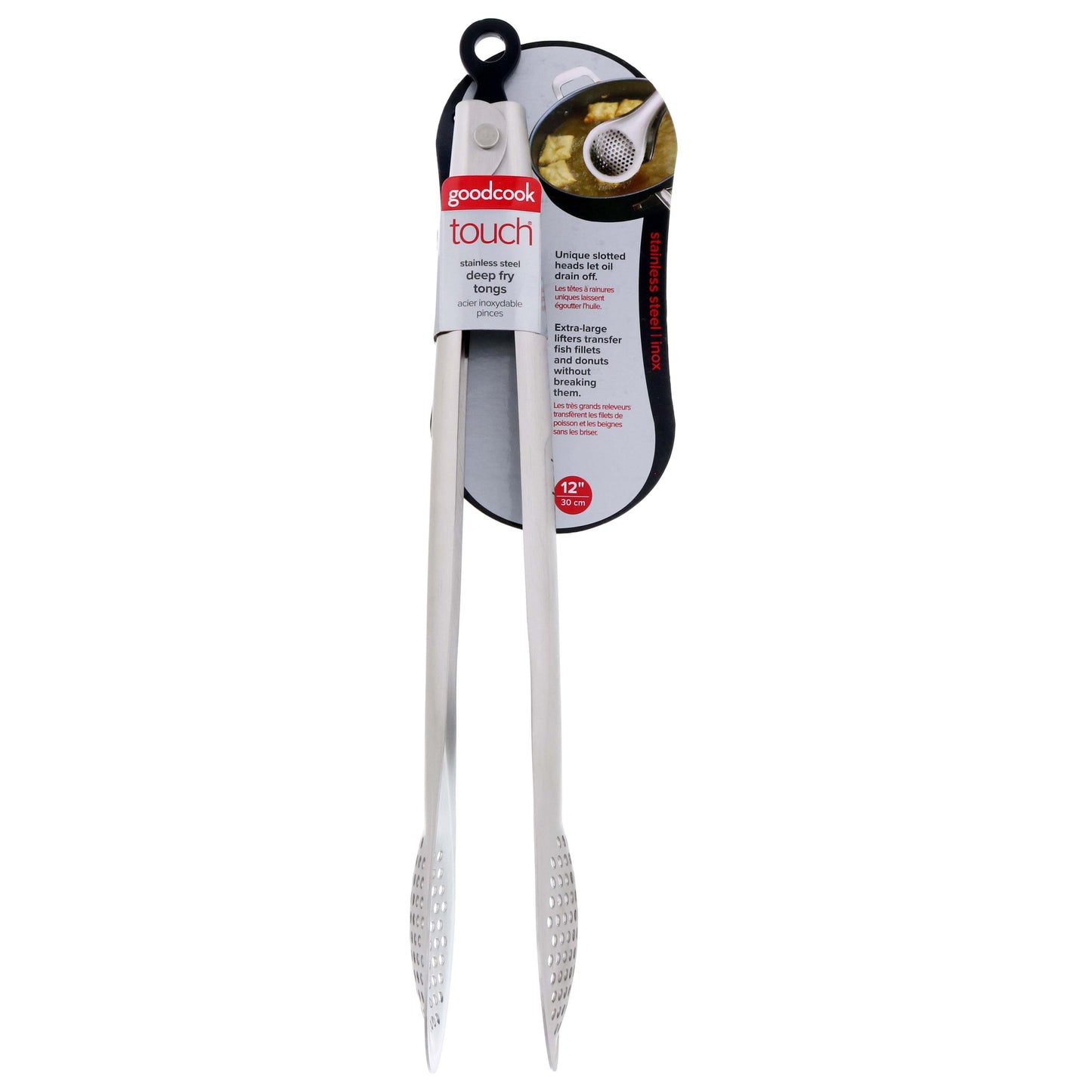 Good Cook Touch Steel Deep Fry Tongs
