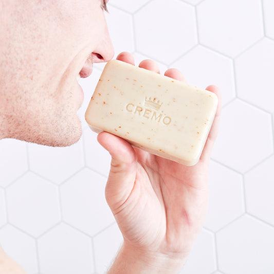 Cremo Exfoliating Body Bar - Bourbon & Oak