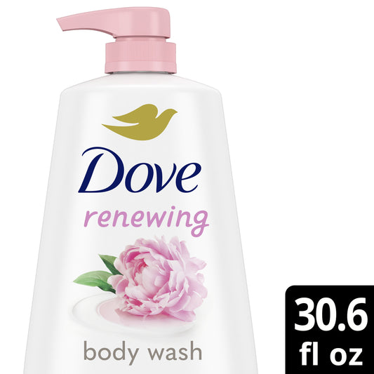 Dove Renewing Body Wash with Pump - Peony & Rose Oil