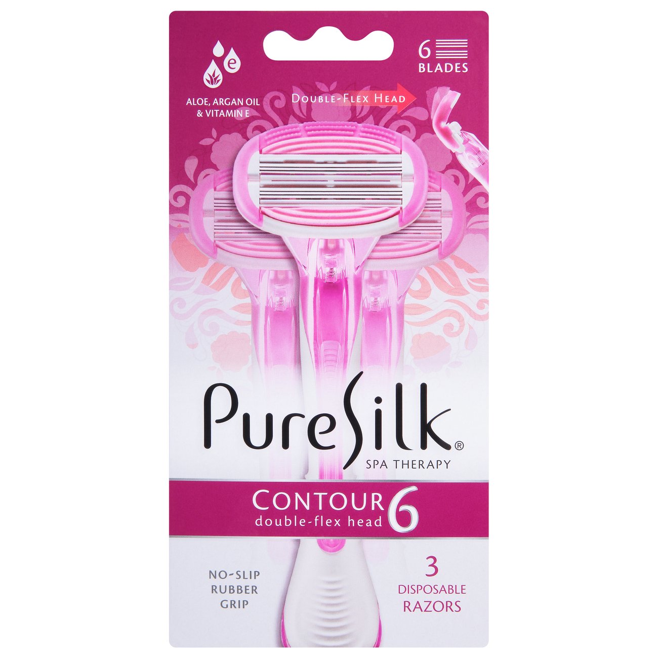 Pure Silk Contour 6 Disposable Razors