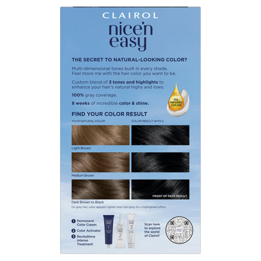 Clairol Nice 'N Easy Permanent Hair Color - 2 Black