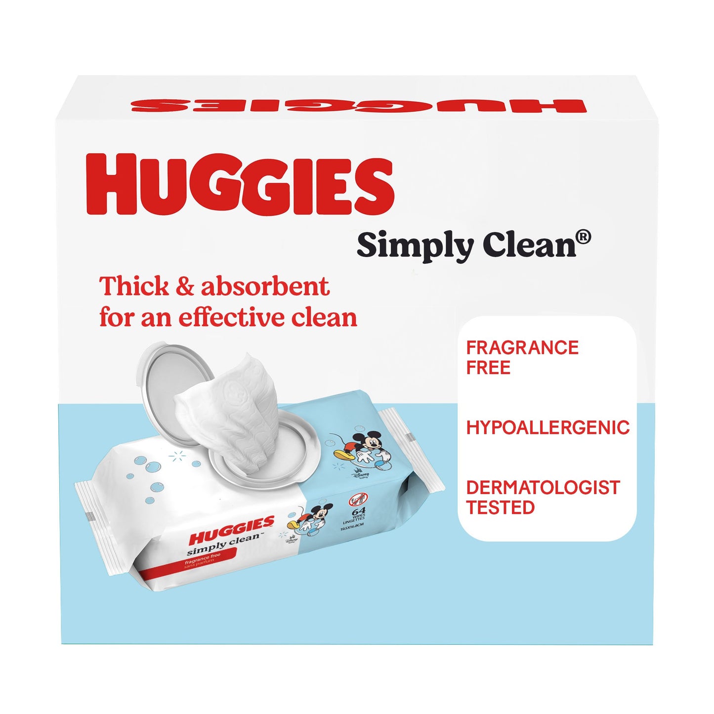 Huggies Simply Clean Baby Wipes - Unscented