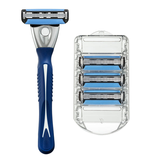 Hill Country Essentials Maxus3 Triple Blade Razor Value Pack with Refill Cartridges
