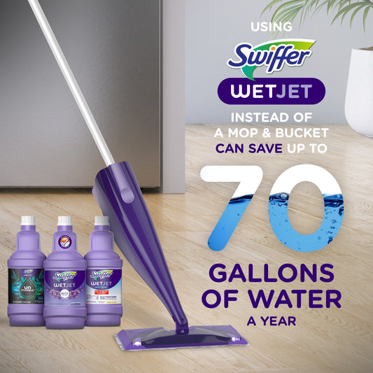 Swiffer Wet Jet Mop Refill Solution Floor Cleaner - Lavender Scent