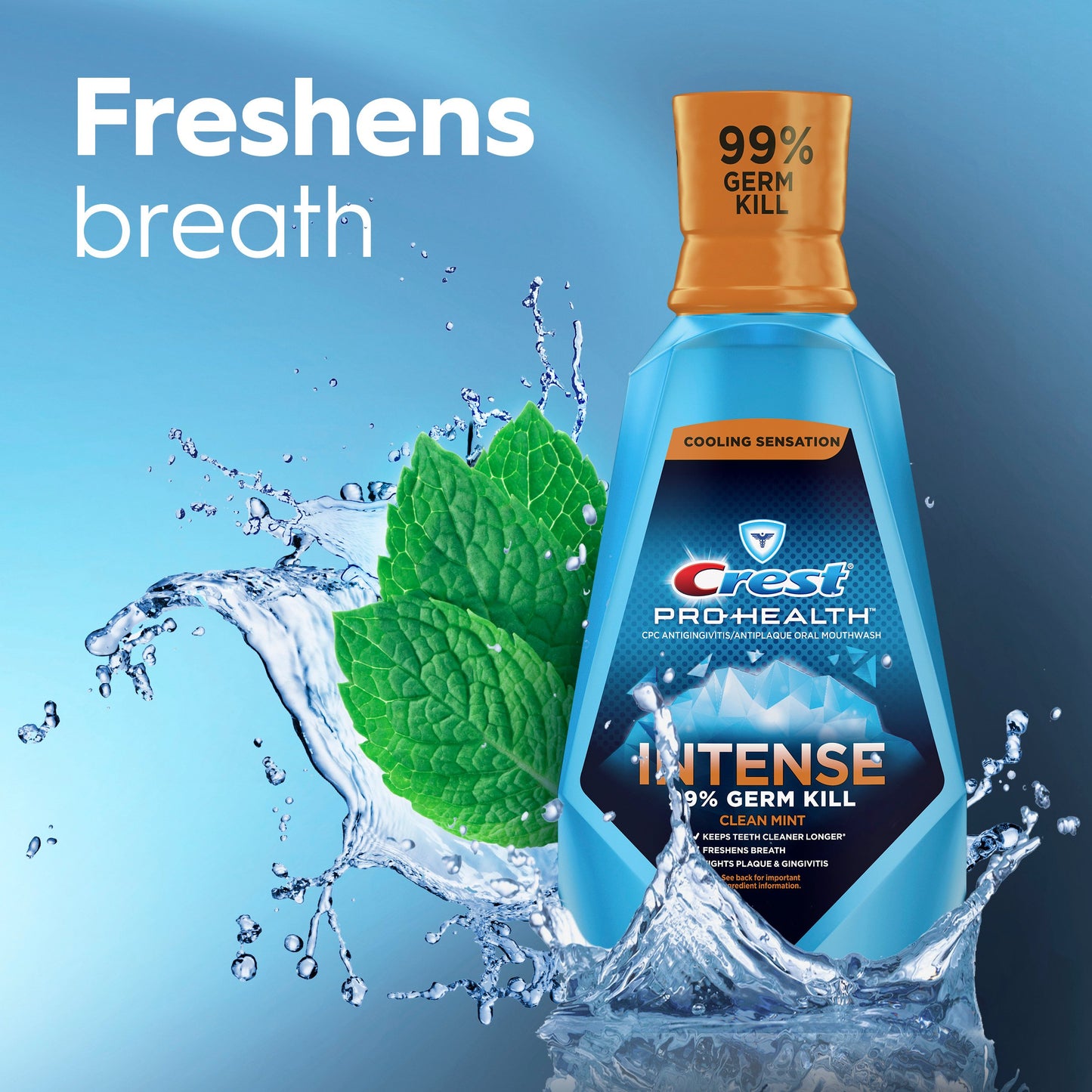 Crest Pro-Health Intense Mouthwash - Clean Mint