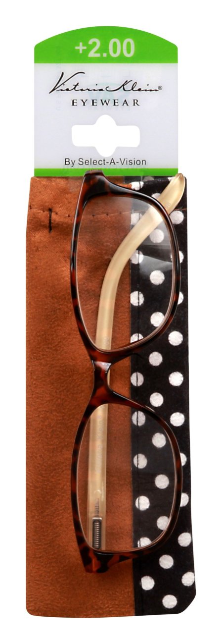 Victoria Klein Select A Vision Full Rim Plastic Polka Dot Case +2.00