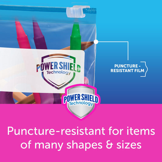 Ziploc Gallon Freezer Slider Bags, Power Shield Technology