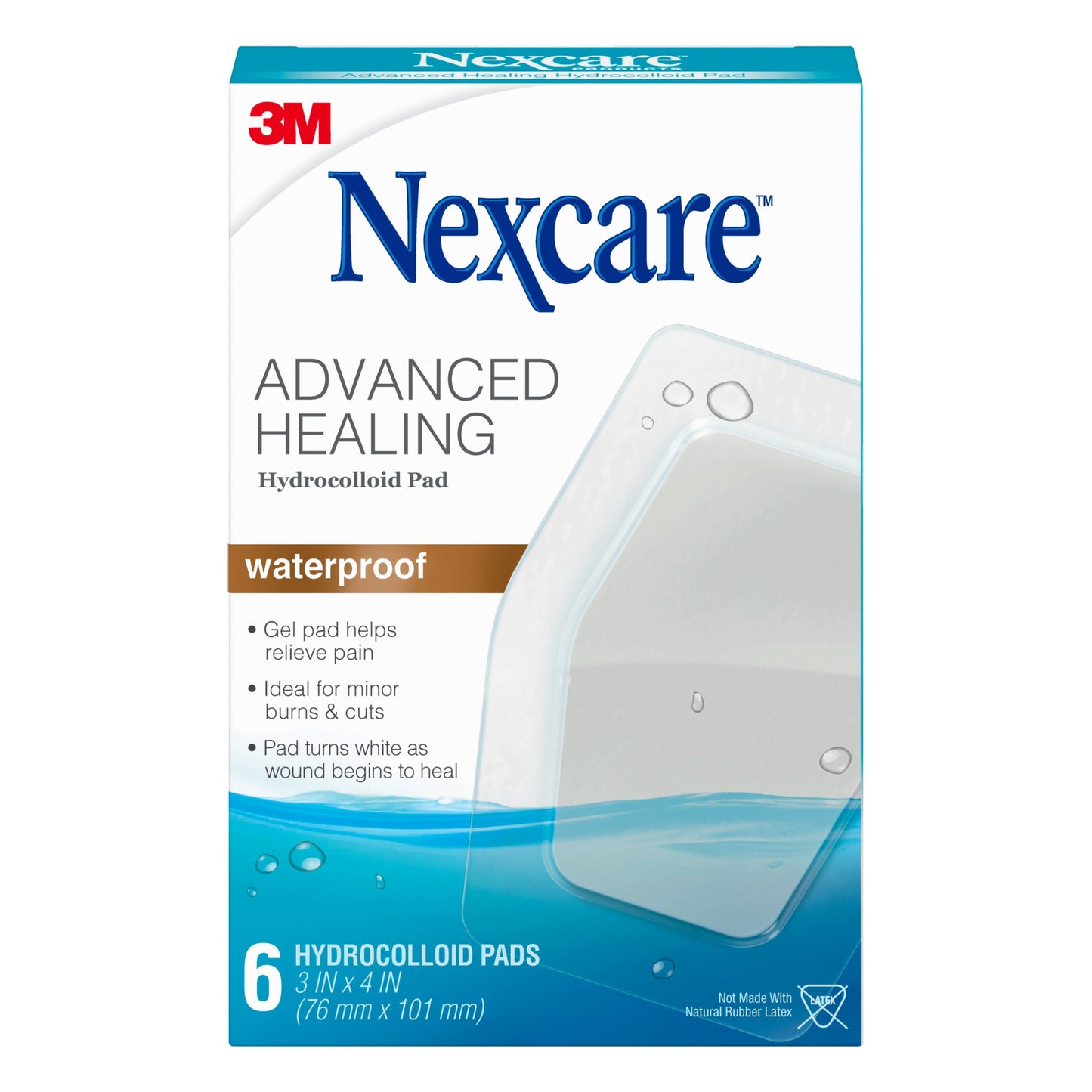 Nexcare Advanced Healing Waterproof Hydrocolloid Pads
