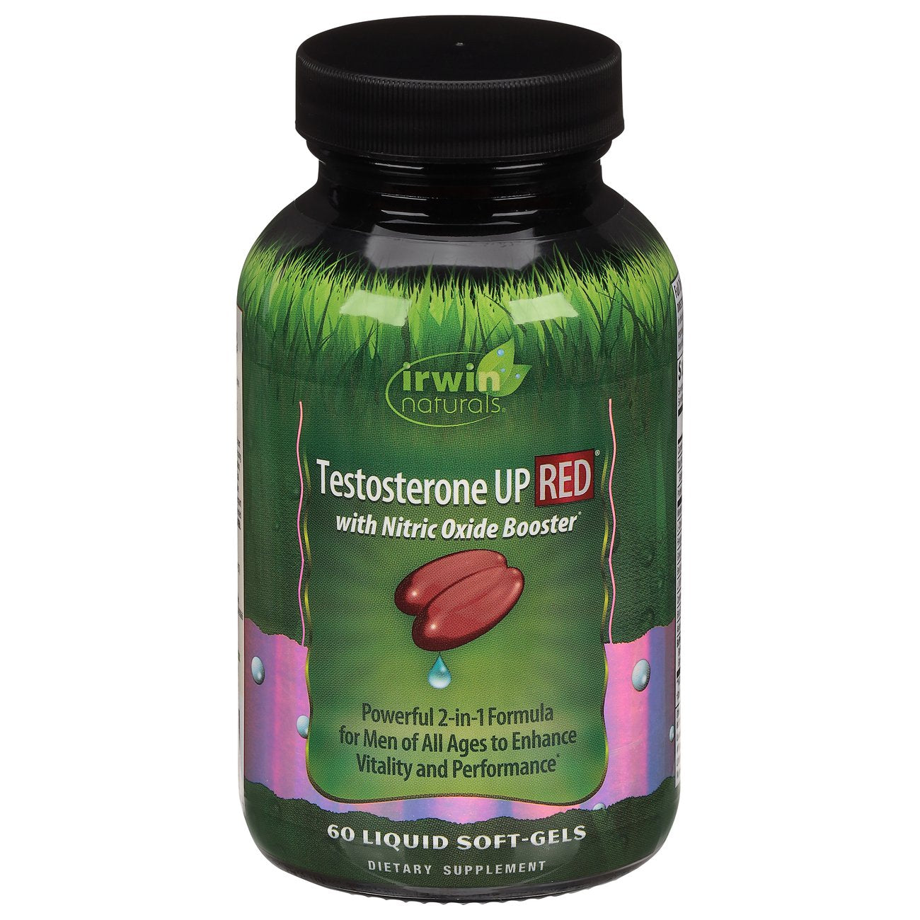 Irwin Naturals Men's Testosterone Up Vitality & Performance Red Softgels