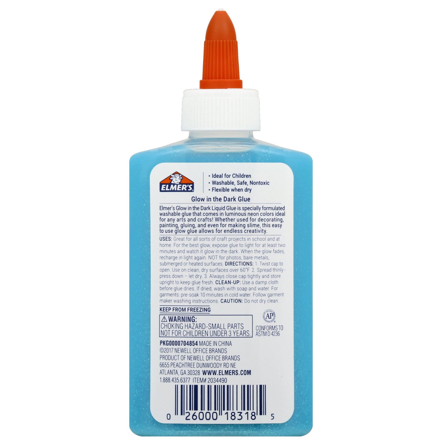 Elmer's Glow In The Dark Liquid Glue - Blue