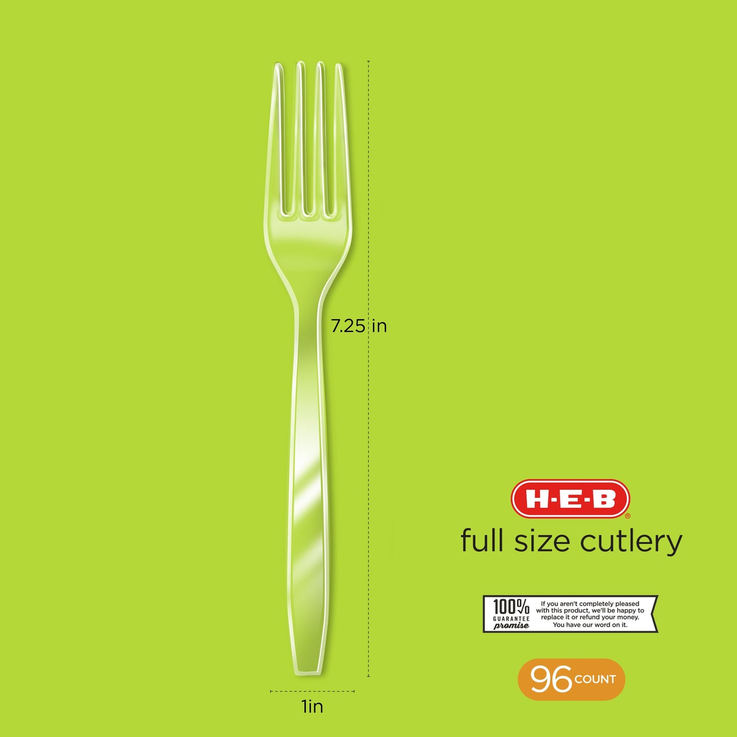 H-E-B Plastic Forks - Clear